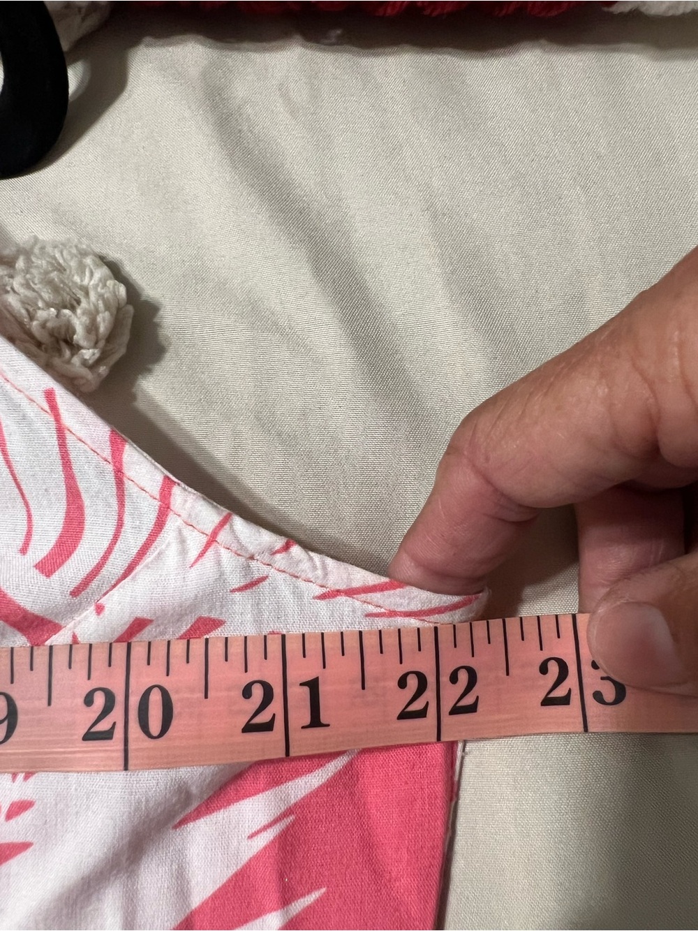 La Mer Luxe Cotton Summer Dress Large Pink Tropical Resort Midi Dress - Picture 7 of 9